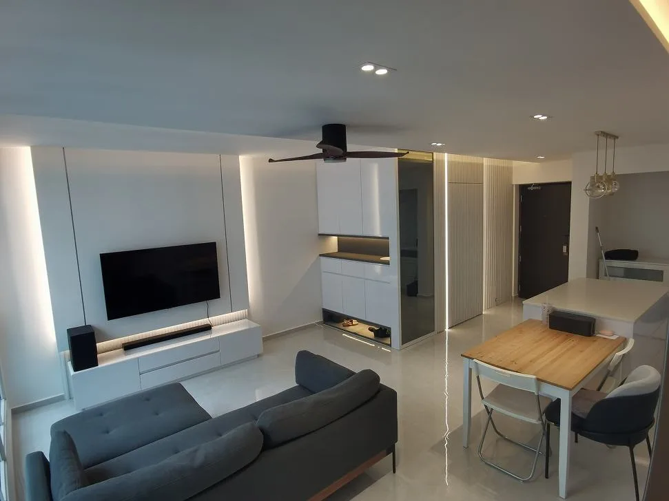 HDB interior design project – living room tv wall